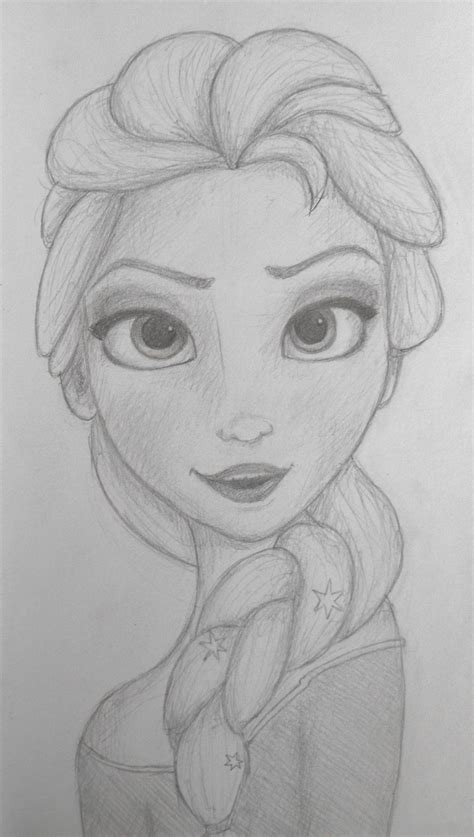 Frozen Elsa Drawing - Viewing Gallery | Disney drawings sketches, Girly ...