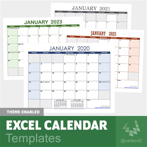 Excel Calendar Template for 2024 and Beyond