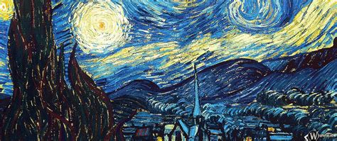 Van Gogh Starry Night Wallpaper Pc - Image to u