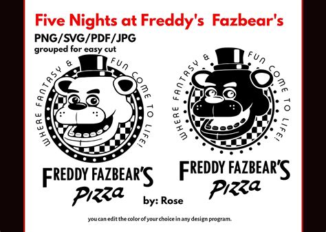 Fnaf Fazbear S Pizza Svg Png Digital Files Lupon Gov Ph | The Best Porn ...