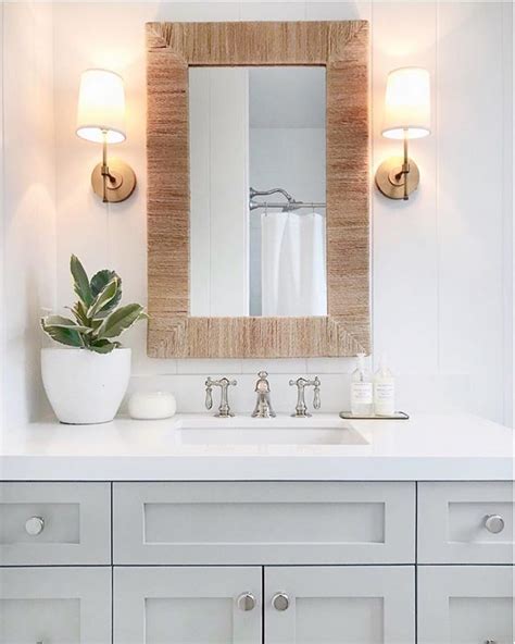 Adams Wall Sconce with Linen Shade, Antique Brass | Beautiful bathrooms ...