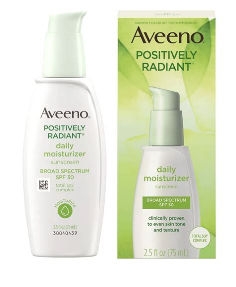 Aveeno - Positively Radiant Daily Moisturizer with Soy - 2.5 fl oz ...