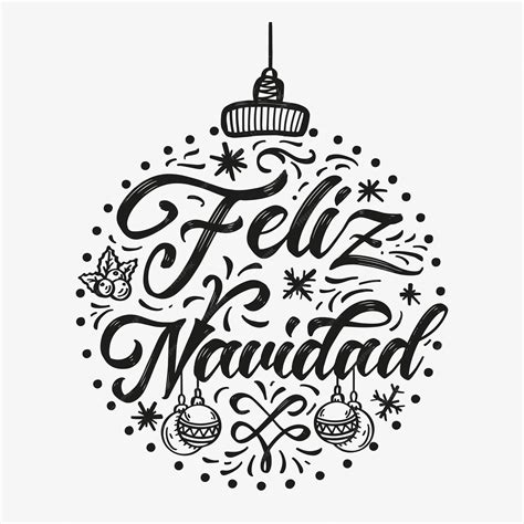 Premium Vector | "Feliz Navidad" hand-drawn lettering. Winter holidays ...