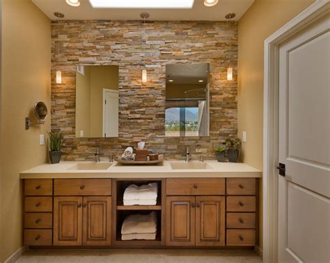 21+ Modern Stone Wall Bathroom Designs, Decorating Ideas | Design ...