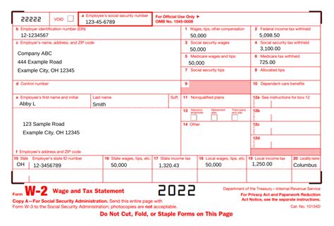 2023 W2 Printable Form - Printable Forms Free Online