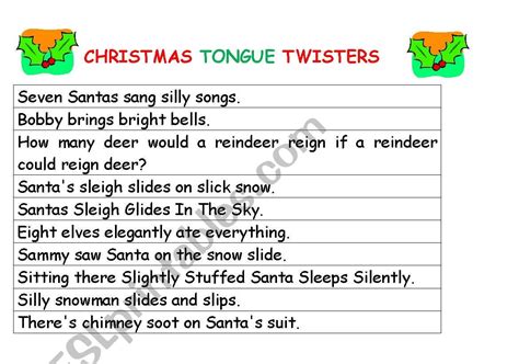 Christmas Tongue Twisters For Kids 2023 - Get Latest News 2023 Update