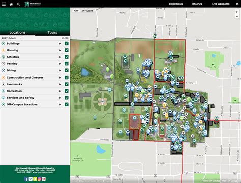 Northwest Missouri State University - Campus Map on Behance