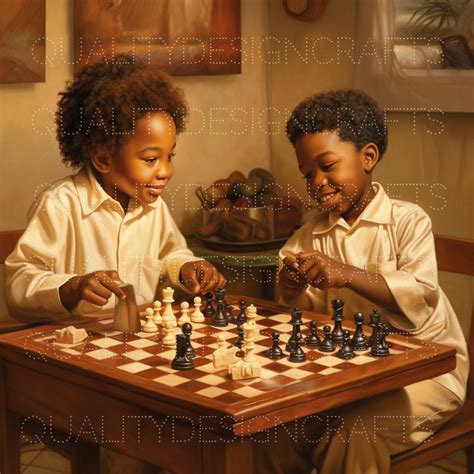 Chess Prince Princess Kids Beautiful Black Girl Magic Melanin Black PNG ...