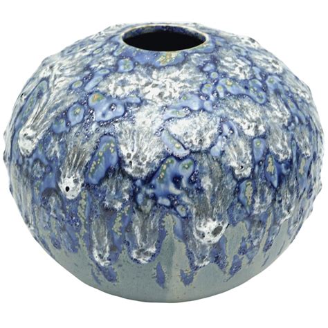 Blue Ceramic Vase, 6.6" | At Home