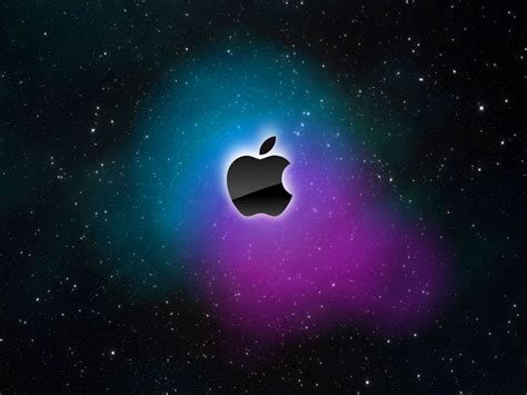 Apple Black Logo Colors Wallpaper [1502x1127]