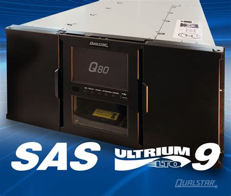 Q80 Enterprise Rackmount LTO Tape Library with LTO-9 SAS Drives – Qualstar