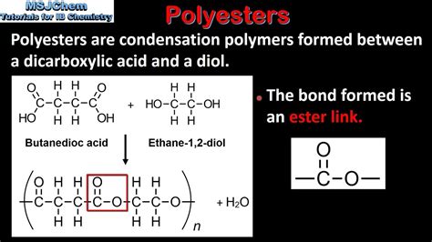 S2.4.6 Condensation polymers (HL) - YouTube