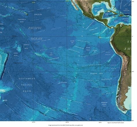 Pacific Ocean Underwater Map