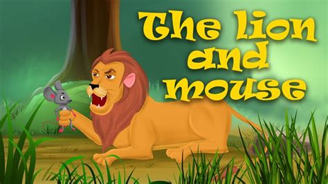 the lion and the mouse is playing with a toy in front of a tree that ...