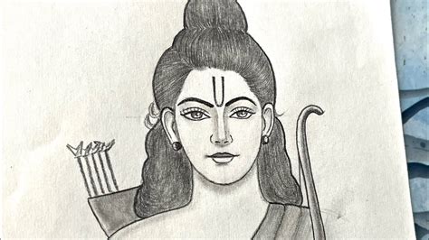 Shri Ram Pencil Sketch: A Masterpiece of Simplicity