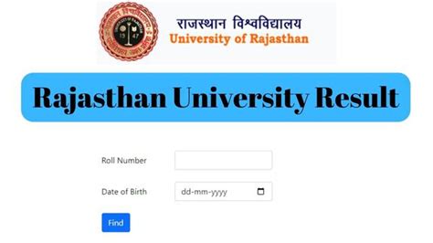 Rajasthan University Result 2024 Link, Uniraj UG PG Results @ result ...