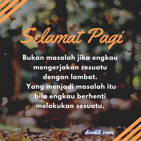 230 Caption Selamat Pagi Penuh Motivasi Semangat | diedit.com