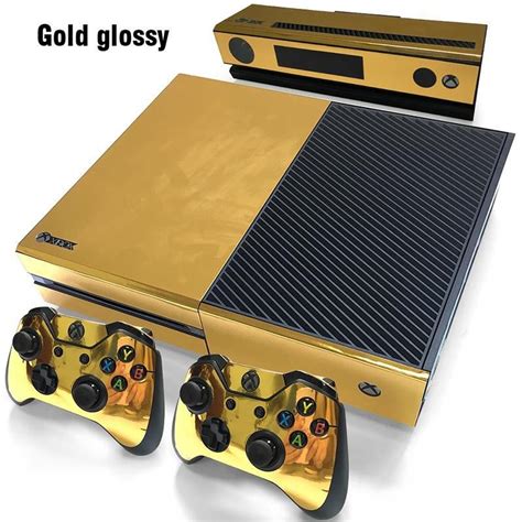 Gold Glossy Skin For Xbox One Console and Controller | Xbox one console ...