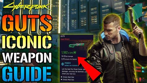 Cyberpunk 2077: New Edgerunner Weapon! "GUTS" ICONIC Shotgun! How To ...