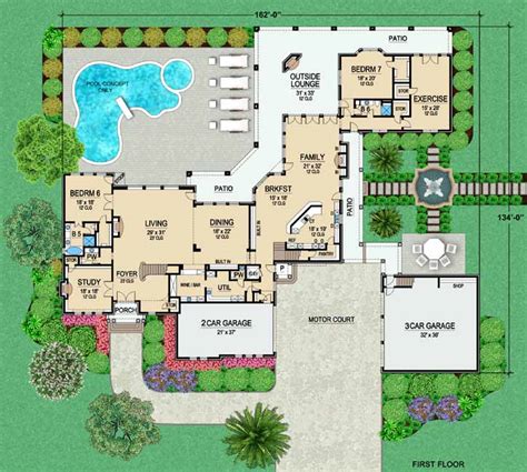 Great Inspiration 9 Bedroom House Floor Plans, House Plan Bungalow