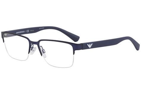 Emporio Armani Men's Eyeglasses EA1055 EA/1055 Half Rim Optical Frame