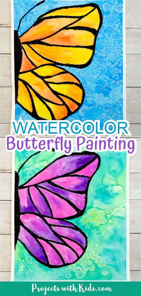 Beautiful Watercolor Butterfly Painting for Kids to Make | Butterfly ...