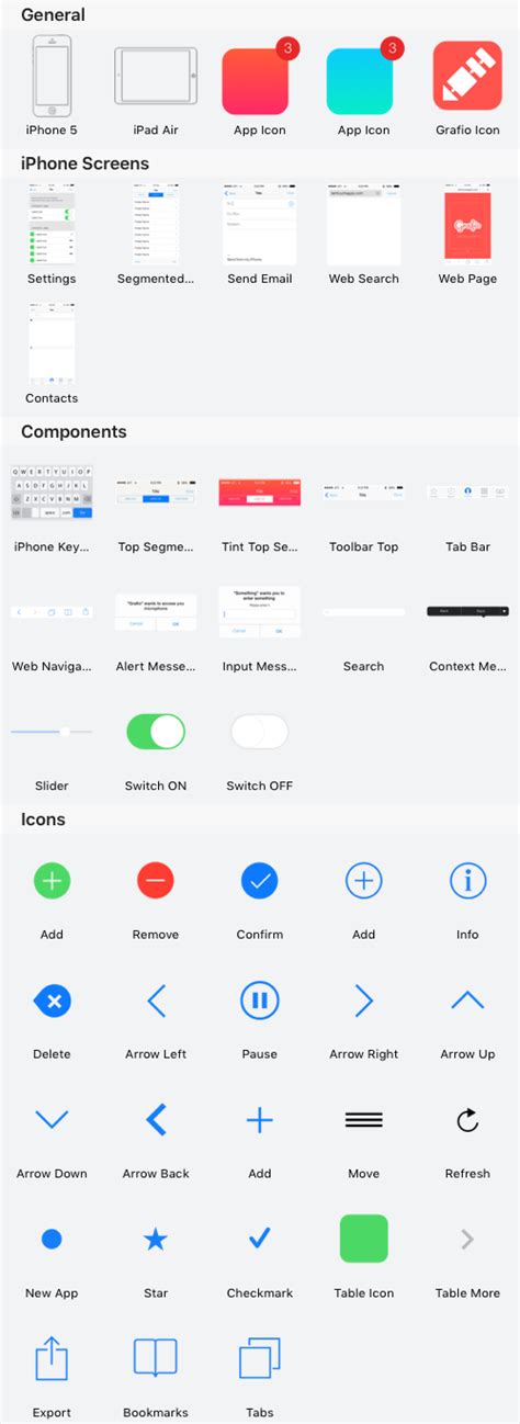 iOS UI Kit – Ten Touch