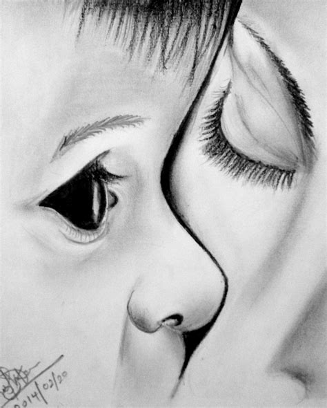 Baby And Mother Drawing