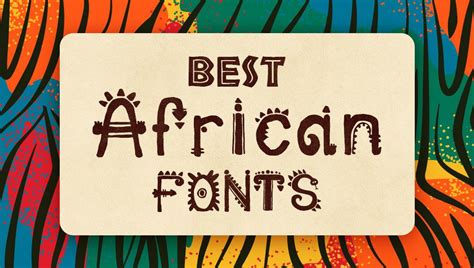 40+ Best Free and Premium African Fonts | African pattern design ...