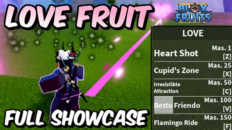 NEW Love Fruit Rework FULL SHOWCASE! | Blox Fruits Love Fruit Full ...