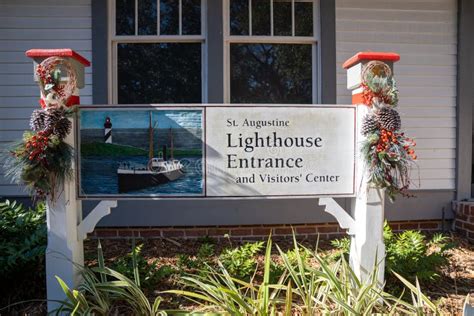 Sign and Entrance for the St. Augustine Lighthouse Museum and Visitor ...