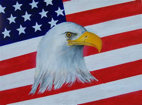 American Flag-Eagle Painting by Matthew Carrara | Fine Art America