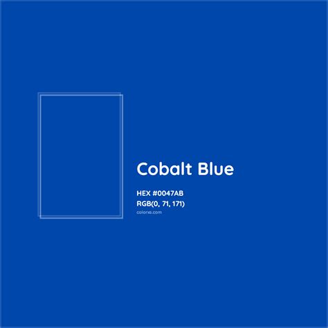 Cobalt Blue Complementary or Opposite Color Name and Code (#0047AB ...