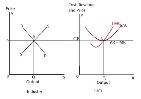 Price and output determination under perfect competition in the long ...