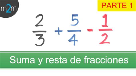 Pelágico Soplar Calle suma y resta de fracciones con diferente ...