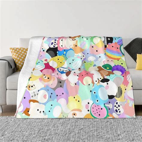 Squishmallows Chaotic Frenzy Cute Blanket Fleece Winter Multifunction ...