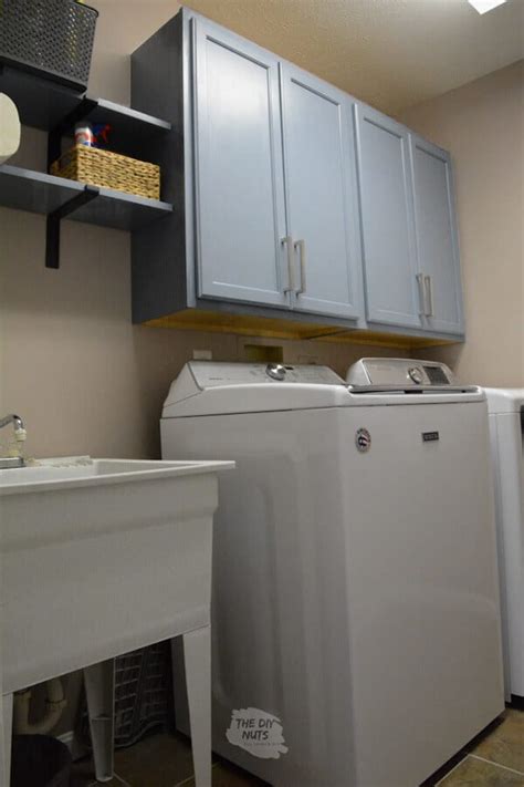 DIY Laundry Room Cabinets & Shelving - The DIY Nuts