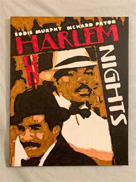 Harlem Nights Movie Poster Acrylic ORIGINAL Painting 20 X 16 - Etsy