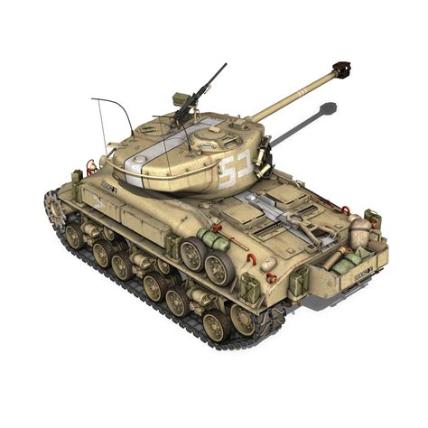 M51 Israel Super Sherman - 51 3D Model - FlatPyramid