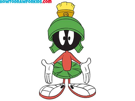 How to Draw Marvin the Martian - Easy Drawing Tutorial For Kids