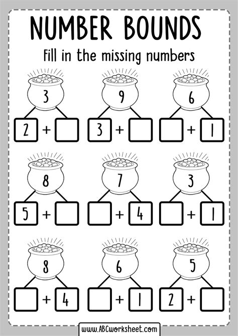 10++ Number Bonds Worksheets – Worksheets Decoomo