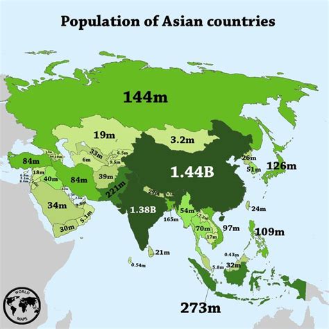 Population of Asia countries | Saraswati photo, General knowledge facts ...