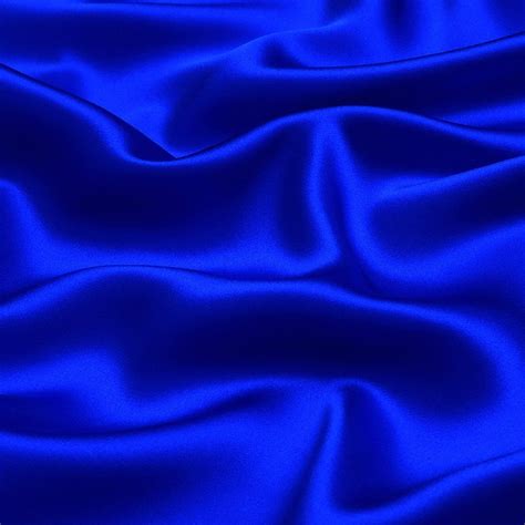 Royal Blue Charmeuse Fabric 100% Pure Silk for Fashion | YTFabric.com