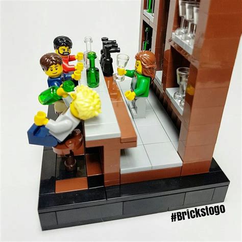 Old Fashioned Lego Bar - Custom Build | Brickstogo | Lego design, Lego ...