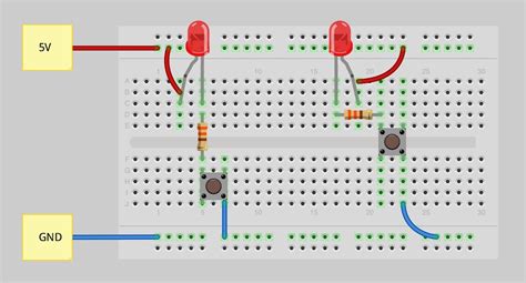 Series Circuit Diagram On Breadboard