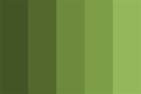 Shades of Olive green Color Palette