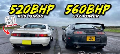 520HP K SWAPPED MR2 vs 560HP TOYOTA SUPRA - Turbo and Stance