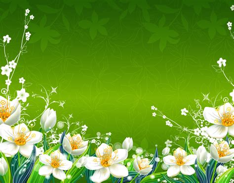 🔥 Free Download Green Flowers Wallpaper Spring Floral by @pmartin65 ...