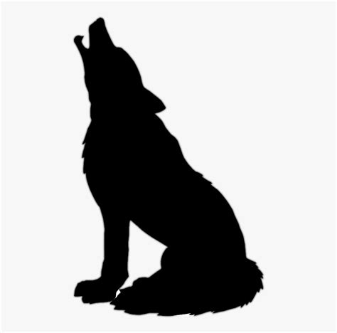 Howling Wolf Clipart Free - Howling Wolf Silhouette , Free Transparent ...