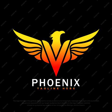 Premium Vector | Phoenix logo vector logo templete